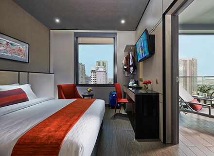 Premier (Balcony) rooms at Hotel Boss in the city area