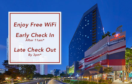 Free WiFi, Early Check-In, Late Check-Out Singapore